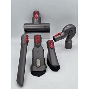 Dyson V8 Animal Accessories 5 PCs - Slot Pickup, Slant Brush, Mini Brush, Roller